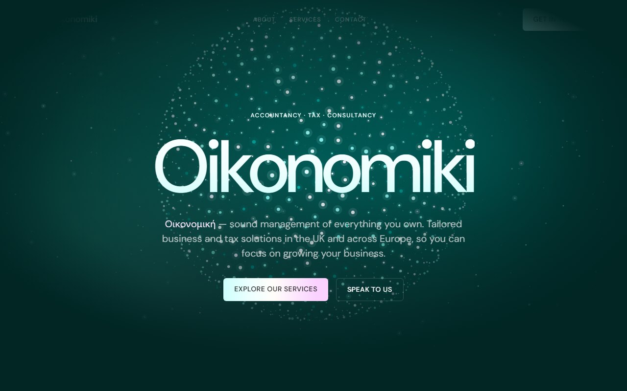 Oikonomiki Ltd accountancy website